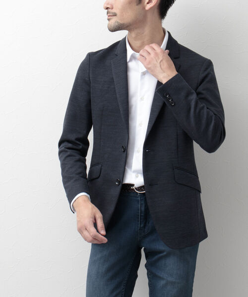 Stutostein Nolley's(シュテットシュタインノーリーズ)の「MODERN FIT JK(ストレスフリーの快適ジャケット)(テーラードジャケット・メンズ・ダークネイビー・XL/L/S/M)」の2枚目の写真
