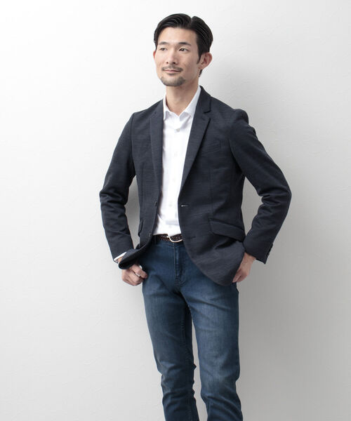 Stutostein Nolley's(シュテットシュタインノーリーズ)の「MODERN FIT JK(ストレスフリーの快適ジャケット)(テーラードジャケット・メンズ・ダークネイビー・XL/L/S/M)」の15枚目の写真