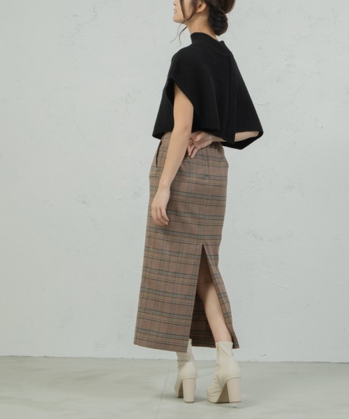 qumerry.(キュメリ)の「チェックタイトロングスカート(スカート・レディース・スモークグレー/ブラウン・SMALL/MEDIUM)」の17枚目の写真