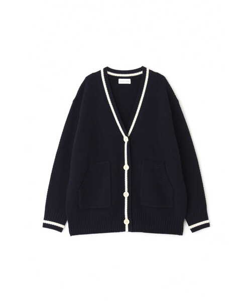 human woman（ヒューマンウーマン）の「◆プレッピーカーディガン（カーディガン/ボレロ・レディース・ネイビー/イエロー・MEDIUM）」の10枚目の写真