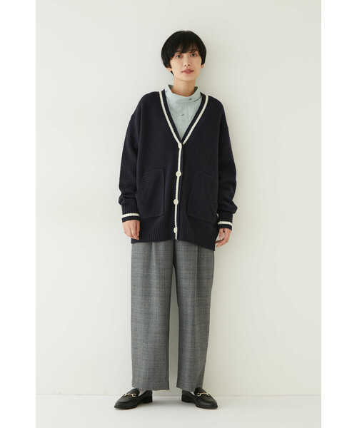 human woman（ヒューマンウーマン）の「◆プレッピーカーディガン（カーディガン/ボレロ・レディース・ネイビー/イエロー・MEDIUM）」の11枚目の写真