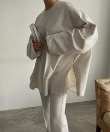 WILLFULLY | side cut generous long T(Tシャツ/カットソー)