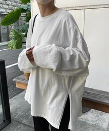 WILLFULLY | side cut generous long T(Tシャツ/カットソー)