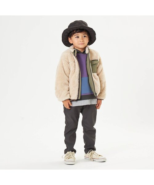 F.O.KIDS(エフオーキッズ)の「ファーフリースジャケット(その他アウター・キッズ・チャコール/アイボリー/レッド・120/110/95/130/80/100/90/140)」の10枚目の写真