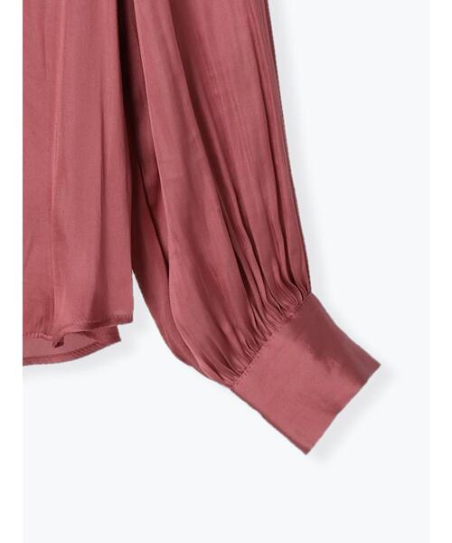 Te chichi（テチチ）の「ハイネックシャーリングカラーブラウス（シャツ/ブラウス・レディース・ネイビー/オフホワイト/ピンク・ﾌﾘ-）」の17枚目の写真