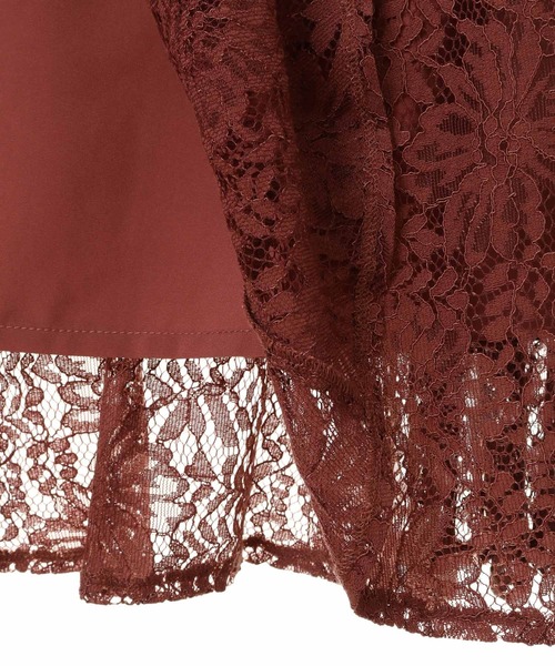 31 Sons de mode（トランテアン　ソン　ドゥ　モード）の「裾フレア切替レーススカート（スカート・レディース・ベージュ/ブルー/ピンク・36/38）」の8枚目の写真