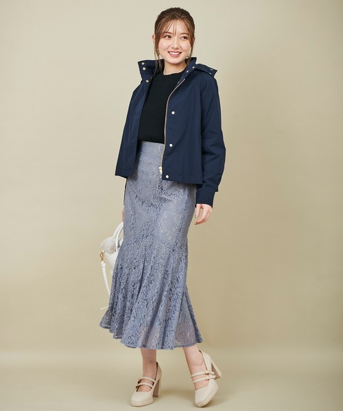 31 Sons de mode（トランテアン　ソン　ドゥ　モード）の「裾フレア切替レーススカート（スカート・レディース・ベージュ/ブルー/ピンク・36/38）」の19枚目の写真