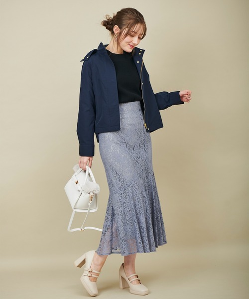 31 Sons de mode（トランテアン　ソン　ドゥ　モード）の「裾フレア切替レーススカート（スカート・レディース・ベージュ/ブルー/ピンク・36/38）」の21枚目の写真