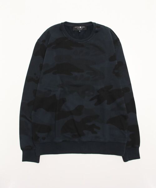 HYDROGEN（ハイドロゲン）の「《HYDROGEN/ハイドロゲン》カモフラージュクルーネックスウェットシャツ / CAMOUFLAGE CREWNECK SWEATSHIRT（スウェット・メンズ・グレー系その他/ブラック系その他/カモフラージュ・L/M/S/XL/XXL/XS/XXX-LARGE/X-SMALL/XX-LARGE）」の2枚目の写真