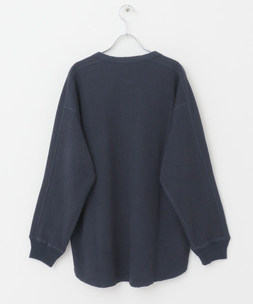 URBAN RESEARCH DOORS(アーバンリサーチドアーズ)の「『UR TECH』ワッフルヘンリーネックTシャツ(Tシャツ/カットソー・メンズ・ベージュ系その他/グリーン/ネイビー/ブラック・MEDIUM/LARGE)」の9枚目の写真