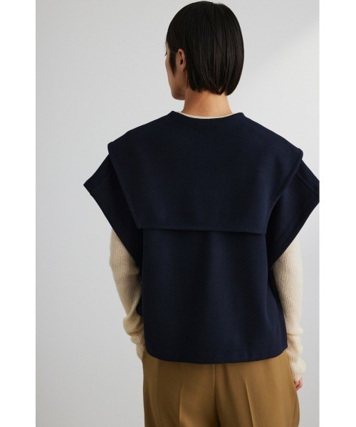 STYLEMIXER(スタイルミキサー)の「ビッグカラーベスト(ベスト・レディース・ライトグレー/ネイビー・FREE)」の13枚目の写真