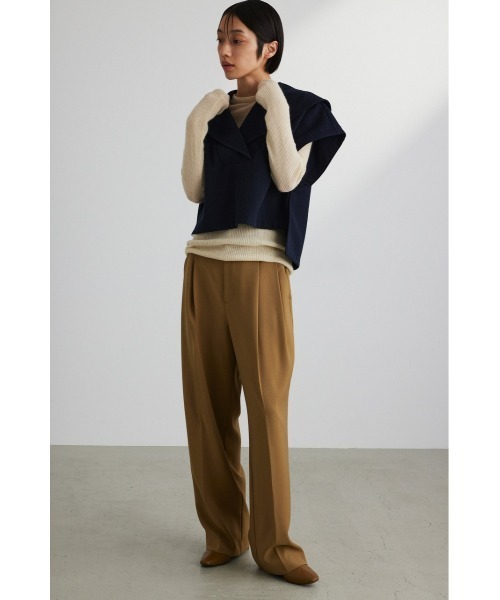 STYLEMIXER(スタイルミキサー)の「ビッグカラーベスト(ベスト・レディース・ライトグレー/ネイビー・FREE)」の8枚目の写真