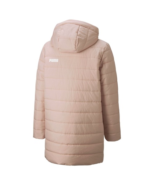 PUMA（プーマ）の「PUMA プーマ キッズ ESS パデッド 中綿 コート 120-160cm（ダウンジャケット/コート・キッズ・ピンク系その他/ブラック・160/140/120/130/150）」の3枚目の写真