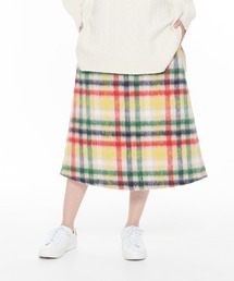 ビッグハウスチェック シャギーメルトン スカート
