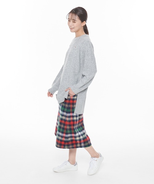 Arnold Palmer（アーノルドパーマー）の「ビッグハウスチェック シャギーメルトン スカート（スカート・レディース・ベージュ/ネイビー・M/L）」の14枚目の写真