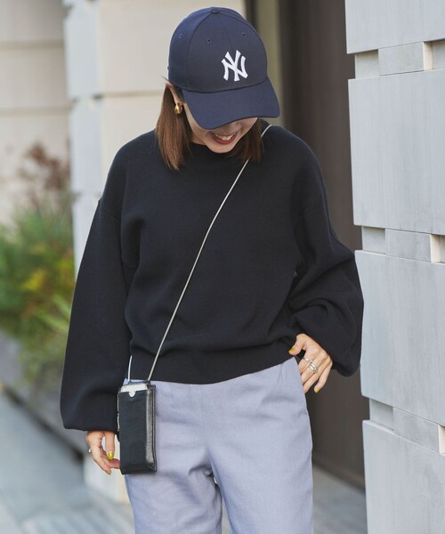 coen（コーエン）の「[洗える］あったかグラフェンクルーネックニット（ニット/セーター・レディース・オレンジ/ブラック/グレー/ナチュラル・M/L）」の7枚目の写真