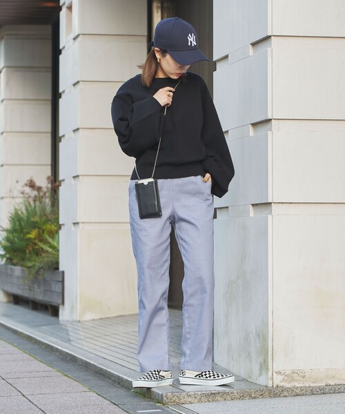 coen（コーエン）の「[洗える］あったかグラフェンクルーネックニット（ニット/セーター・レディース・オレンジ/ブラック/グレー/ナチュラル・M/L）」の8枚目の写真