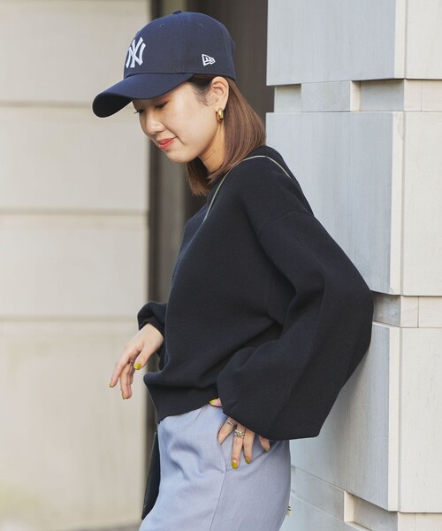 coen（コーエン）の「[洗える］あったかグラフェンクルーネックニット（ニット/セーター・レディース・オレンジ/ブラック/グレー/ナチュラル・M/L）」の9枚目の写真