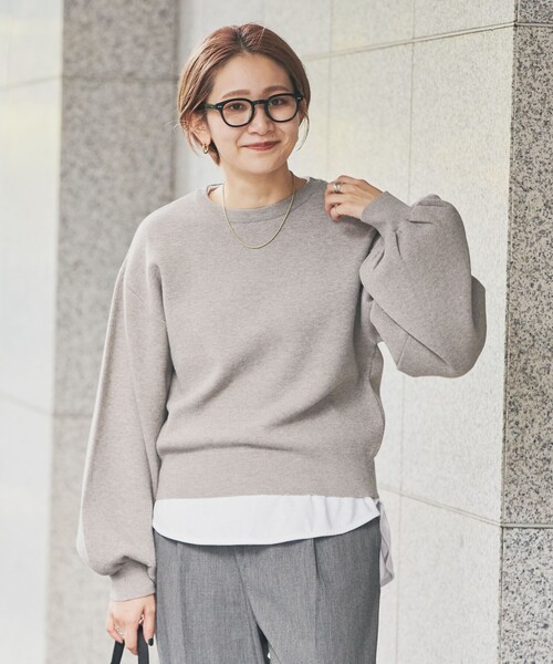 coen（コーエン）の「[洗える］あったかグラフェンクルーネックニット（ニット/セーター・レディース・オレンジ/ブラック/グレー/ナチュラル・M/L）」の16枚目の写真