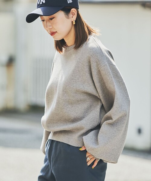 coen（コーエン）の「[洗える］あったかグラフェンクルーネックニット（ニット/セーター・レディース・オレンジ/ブラック/グレー/ナチュラル・M/L）」の18枚目の写真