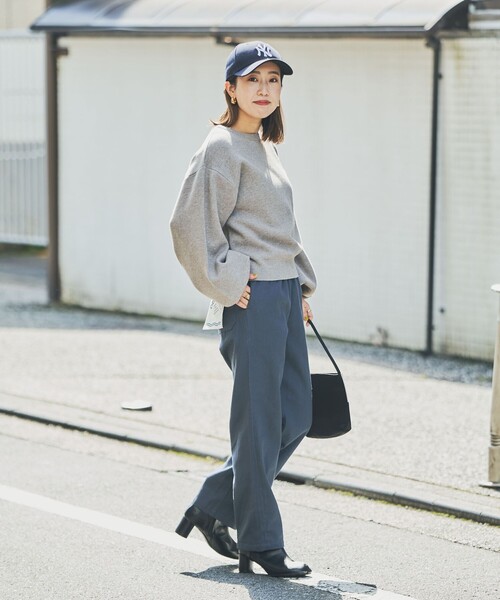 coen（コーエン）の「[洗える］あったかグラフェンクルーネックニット（ニット/セーター・レディース・オレンジ/ブラック/グレー/ナチュラル・M/L）」の19枚目の写真