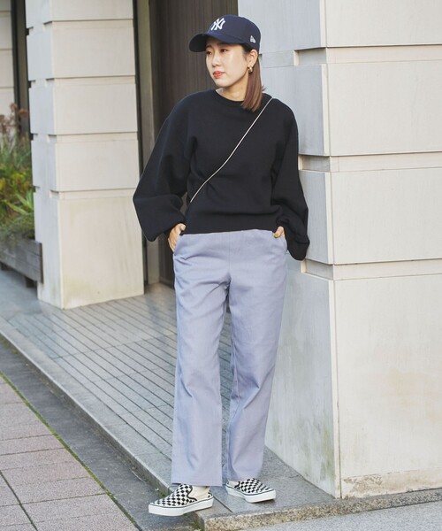 coen（コーエン）の「[洗える］あったかグラフェンクルーネックニット（ニット/セーター・レディース・オレンジ/ブラック/グレー/ナチュラル・M/L）」の21枚目の写真