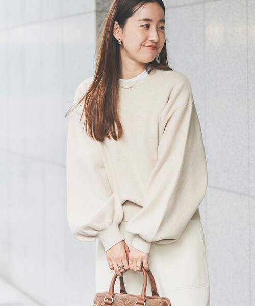 coen（コーエン）の「[洗える］あったかグラフェンクルーネックニット（ニット/セーター・レディース・オレンジ/ブラック/グレー/ナチュラル・M/L）」の22枚目の写真