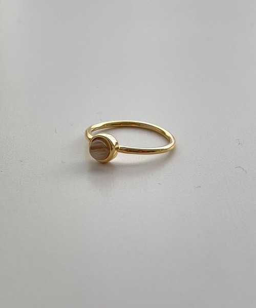 CANAL JEAN(キャナルジーン)の「Pt stoneプチリング(リング・レディース・グレー/グリーン/ホワイト/ベージュ・ONE SIZE)」の12枚目の写真