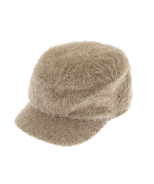 a.v.v(アーヴェヴェ)の「シャギーキャスケット(キャスケット・レディース・チャコールグレー/ベージュ・38)」の3枚目の写真