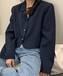DAY CLOSET | レディース クロップドシングルテーラードジャケット(テーラードジャケット)