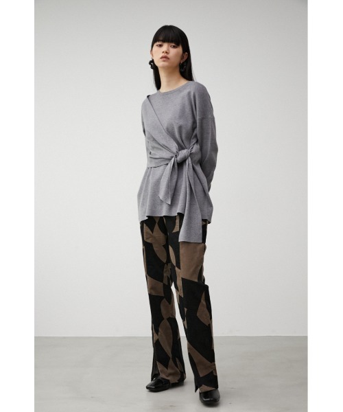 AZUL by moussy(アズールバイマウジー)の「GEOMETRIC FLARE PT/ジオメトリックフレアーパンツ(その他パンツ・レディース・ブラウン系その他/ホワイト系その他・SMALL/MEDIUM)」の13枚目の写真