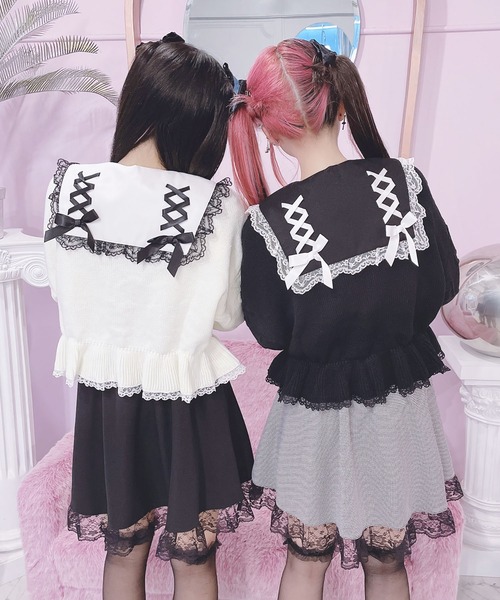 裾フリルショートカーディガン（カーディガン/ボレロ）｜MA*RS