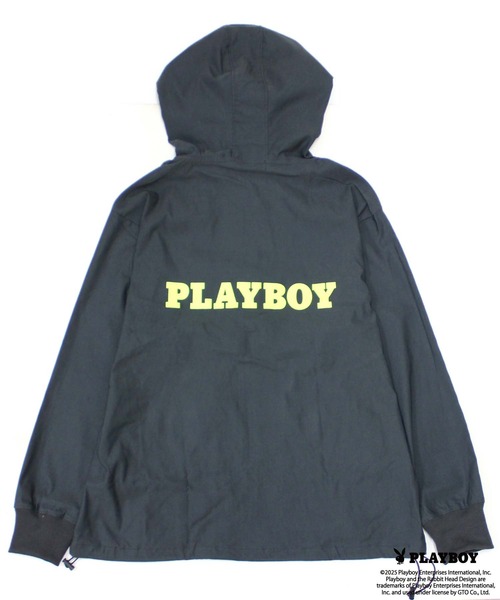 PLAYBOY(プレイボーイ)の「PLAYBOYスーパーストレッチジップパーカー(パーカー・メンズ・チャコール/ブラック・M/L/XL)」の10枚目の写真