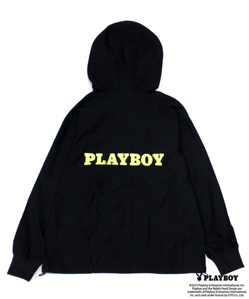 PLAYBOY(プレイボーイ)の「PLAYBOYスーパーストレッチジップパーカー(パーカー・メンズ・チャコール/ブラック・M/L/XL)」の11枚目の写真