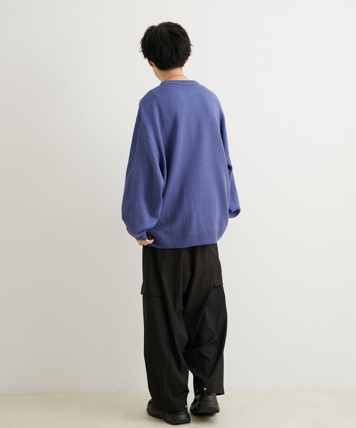 JUNRED(ジュンレッド)の「こめ×JUNRed サイドボタンルーズニットプルオーバー(ニット/セーター・メンズ・チャコールグレー/ワイン/ブルー系その他4・S/M/L)」の18枚目の写真