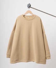 make a ray!（メイク ア レイ！）の「裏ボア ワイドシルエット ドロップショルダー スウェット/裏ボア チュニック/裏ボアスウェット/ルームウェア（スウェット）」