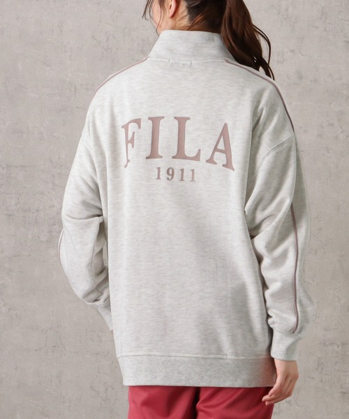 FILA フィラ ワンポイントロゴ刺繍ジップアップ トラックジャケット