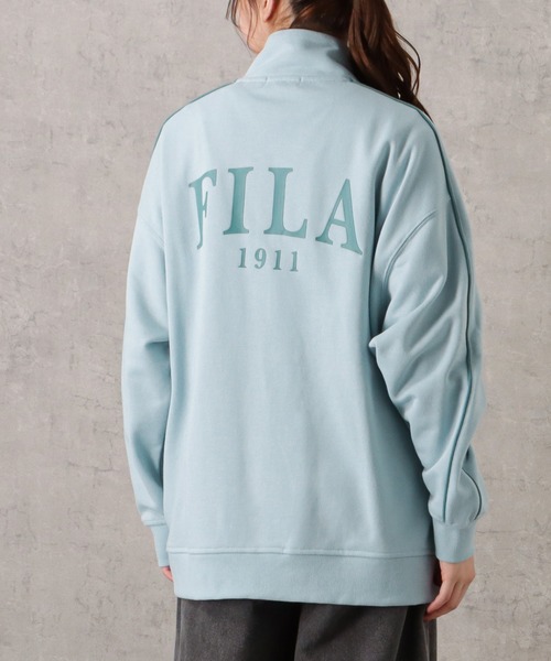 FILA フィラ ワンポイントロゴ刺繍ジップアップ トラック