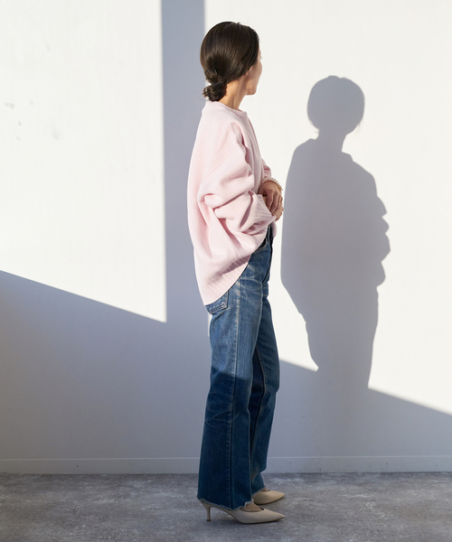 plage（プラージュ）の「ファインウール ワイドクルー プルオーバー