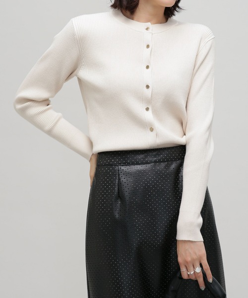 LB.03/アルガンオイル加工リブタートルニット