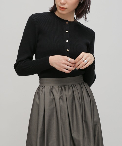 LB.03/アルガンオイル加工リブタートルニット