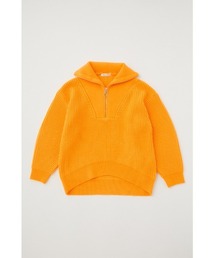 MOUSSY | ZIP UP LOOSE KNIT プルオーバー(ニット/セーター)