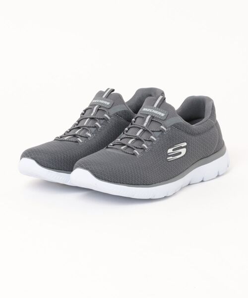 SKECHERS(スケッチャーズ)の「【SKECHERS】 SUMMITS(スニーカー・レディース・グレー/ブラック/ネイビー/チャコールグレー・25.0cm/22.5cm/23.0cm/23.5cm/24.0cm/24.5cm)」の1枚目の写真