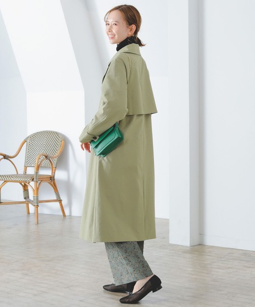 B:MING by BEAMS(ビーミングバイビームス)の「B:MING by BEAMS / タイロッケン コート(トレンチコート・レディース・ベージュ/カーキ/ライトグレー系・SMALL/MEDIUM)」の4枚目の写真