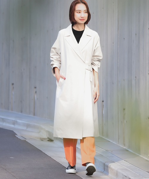 B:MING by BEAMS(ビーミングバイビームス)の「B:MING by BEAMS / タイロッケン コート(トレンチコート・レディース・ベージュ/カーキ/ライトグレー系・SMALL/MEDIUM)」の21枚目の写真