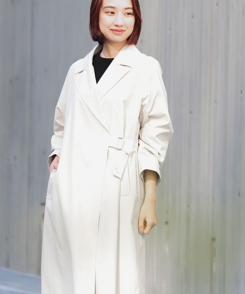 B:MING by BEAMS(ビーミングバイビームス)の「B:MING by BEAMS / タイロッケン コート(トレンチコート・レディース・ベージュ/カーキ/ライトグレー系・SMALL/MEDIUM)」の9枚目の写真