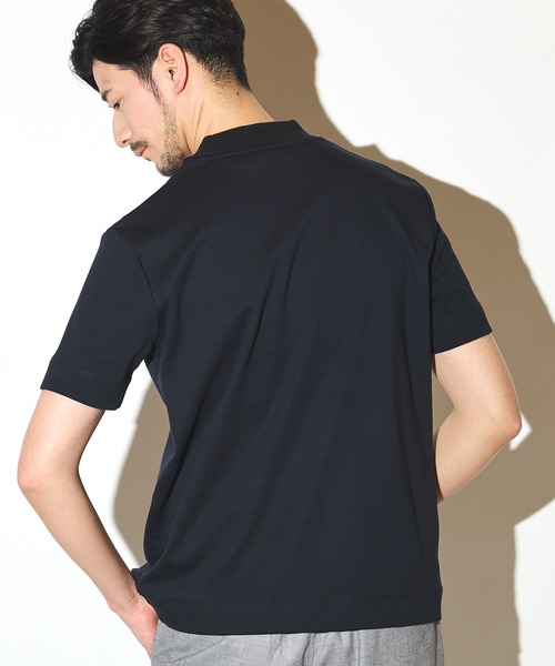 UNION STATION（ユニオンステーション）の「シルケットスムースクルーネックテーラーT（Tシャツ/カットソー・メンズ・ブラック/ホワイト/ネイビー・LL/L/M）」の5枚目の写真