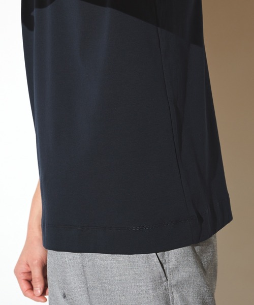 UNION STATION（ユニオンステーション）の「シルケットスムースクルーネックテーラーT（Tシャツ/カットソー・メンズ・ブラック/ホワイト/ネイビー・LL/L/M）」の8枚目の写真