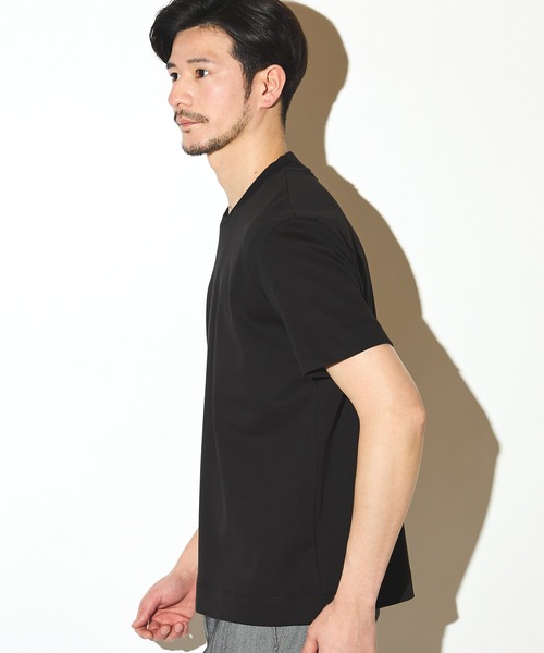 UNION STATION（ユニオンステーション）の「シルケットスムースクルーネックテーラーT（Tシャツ/カットソー・メンズ・ブラック/ホワイト/ネイビー・LL/L/M）」の14枚目の写真