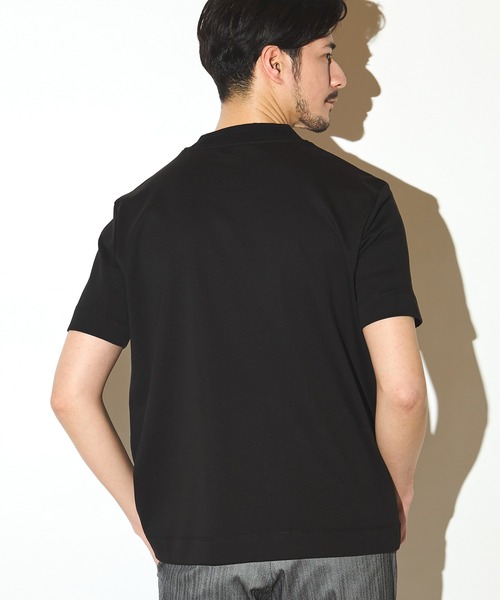 UNION STATION（ユニオンステーション）の「シルケットスムースクルーネックテーラーT（Tシャツ/カットソー・メンズ・ブラック/ホワイト/ネイビー・LL/L/M）」の15枚目の写真